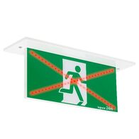 Dynamex LED Exit Sign - single sided running man straight with lithium battery