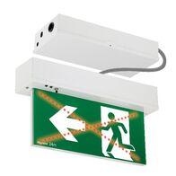 Dynamex LED Exit Sign - double sided running man left/right with lithium battery