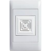 Excel Life - Common plate - Buzzer 1 gang 240V a.c. 80dB at 1m white