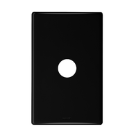 Excel Life Switch Coverplate 1 Gang Black