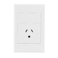 Excel Life 10A Round-Earth Autoswitch Vertical Single Powerpoint Gloss White