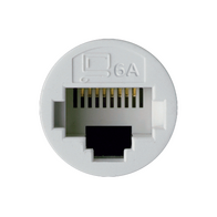 Excel Life - RJ45 socket/mechanism Cat6A UTP 8 contacts white