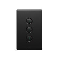 Excel Life Smart Switch 3 Gang Matt Black