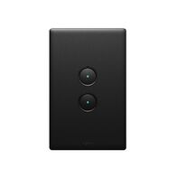 Excel Life Smart Dimmer 2 Gang Matt Black