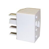 HPM Telephone Double Adaptor Plug White