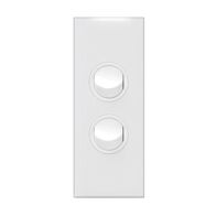 HPM VIVO 10A 2 Gang Architrave Switch White