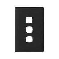 Linea - Coverplate 3 gang midnight dash