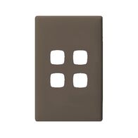 Linea - Coverplate 4 gang wet elephant