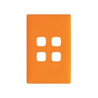 Linea Coverplate 4 gang orange crush