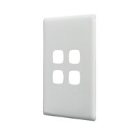 Linea - Coverplate 4 gang white