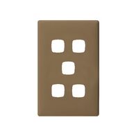 Linea Coverplate 5 gang ninja khaki