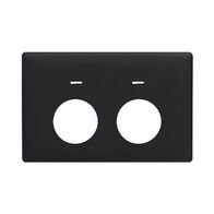 Linea - Coverplate for autoswitch double powerpoint with extra safety midnight