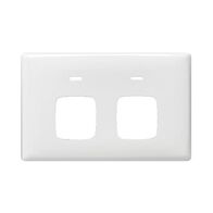 Linea - Powerpoint coverplate 2 gang autoswitch white