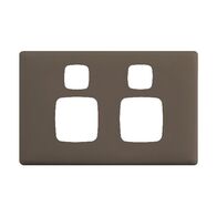 Linea - Powerpoint coverplate 2 gang wet elephant