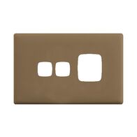 Linea Powerpoint coverplate 1 gang with extra hole ninja khaki