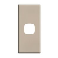 Linea Architrave coverplate 1 gang ghost gum