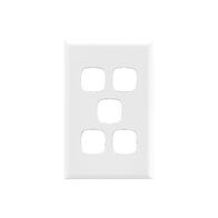 Excel - Switch coverplate 5 gang white