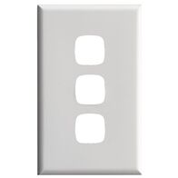 Excel - Switch coverplate 3 gang gloss white