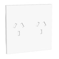 Bticino Living Now 10A Autoswitch Double Powerpoint Cover White