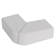 DLP 25x16mm Mini Trunking Flat Elbow White