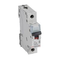 TX³ - MCB 6000 - Thermal magnetic circuit breaker - C curve - prong/fork type supply busbar - 1P - 230/400V a.c. - 25A - 1 module