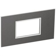 ARTEOR Square 3 Module Coverplate Brushed Black
