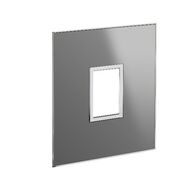 ARTEOR Square 1 Module Vertical Coverplate Reflective Stainless Steel