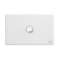 Excel Life 16AX Single Pole Double Throw Weatherproof Horizontal Rocker Switch 1 Gang Gloss White