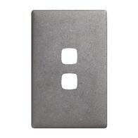 Linea - Coverplate 2 gang gun metal