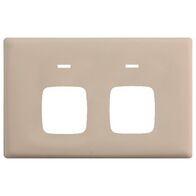 Linea Powerpoint coverplate 2 gang autoswitch ghost gum