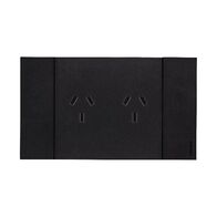 Bticino Living Now 10A AU Autoswitched Double Powerpoint Black