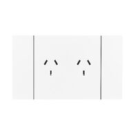 Bticino Living Now 10A AU Autoswitched Double Powerpoint White
