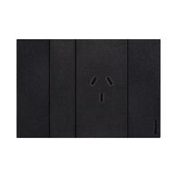 Bticino Living Now 10A AU Autoswitched Single Powerpoint Black