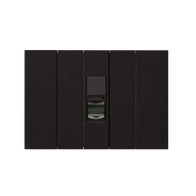 Bticino Living Now Cat6 Data Plate 1 Gang Black