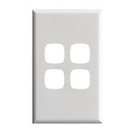 Excel - Switch coverplate 4 gang gloss white