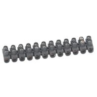 Accessory - Terminal strips 12 sections 6mm² polypropylene black 41A Imax