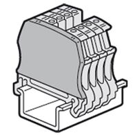 Viking3 - end cap for screw terminal blocks 1 entry/1 outlet 12 and 15mm pitch