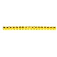 CAB3 - Markers for terminal blocks and wiring 0.15 to 0.5mm² black letters on yellow background 0.15-0.5mm² letter R pack of 300