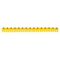 CAB3 - Markers for terminal blocks and wiring 0.15 to 0.5mm² black symbols on yellow background 0.15-0.5mm² symbol - pack of 300