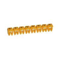CAB3 - Markers for wiring 4 to 6mm² black symbols on yellow background 4-6mm² symbol DC pack of 300