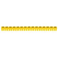 CAB3 - Markers for wiring 4 to 6mm² numbers - colour code 4-6mm² letter S pack of 300