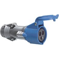 HYPRA - IEC industrial mobile socket IP44 2P+E 240V a.c. 16A grey