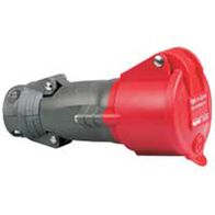 HYPRA - IEC industrial mobile socket IP44 3P+E 415V a.c. 16A grey