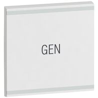 Arteor - MyHOME - Square key cover BUS/SCS - GEN marking - 2 modules - white