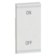 Arteor - MyHOME - Square key cover BUS/SCS - ON/OFF - 1 module - white