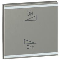 Arteor - MyHOME - Square key cover BUS/SCS - regulation symbol - 2 modules - magnesium