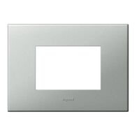 ARTEOR Square 3 Module Horizontal Coverplate Pearl Aluminium