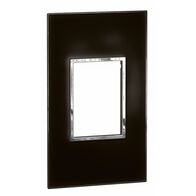 ARTEOR 3 Module Standard Shaver Coverplate Mirror Black