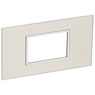 ARTEOR 3 Module Standard Shaver Coverplate Stainless Steel