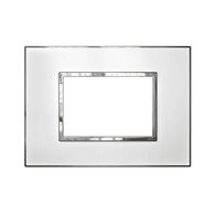 ARTEOR Square 3 Module Horizontal Coverplate Mirror White